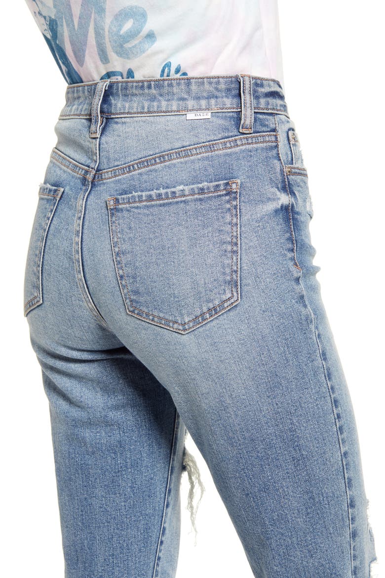 DAZE The Original Ripped High Waist Ankle Skinny Jeans (Women) | Nordstrom