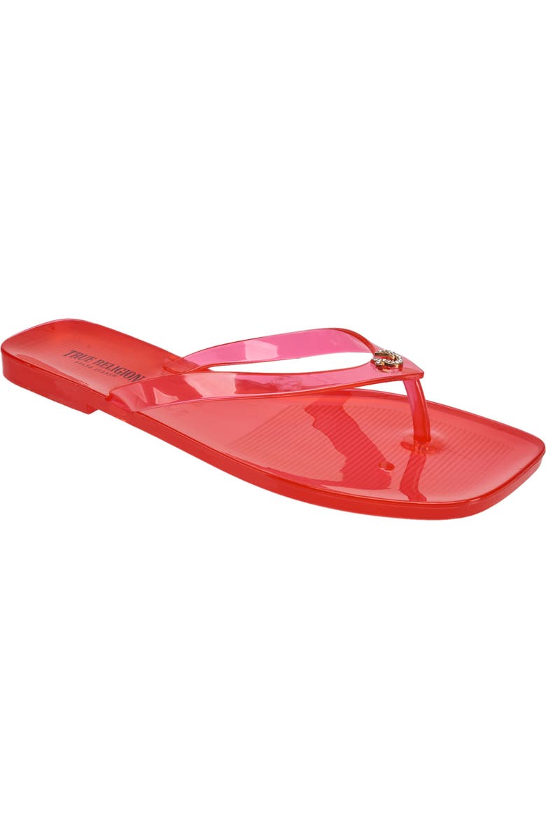 True Religion Lola Sandal, Main, color, Red