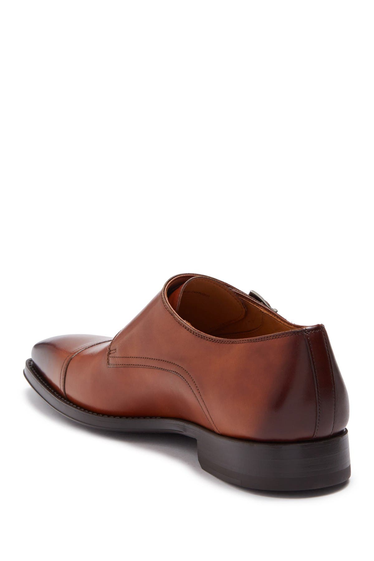 Magnanni Silvio Leather Double Monk Strap Loafer, Alternate, color, 