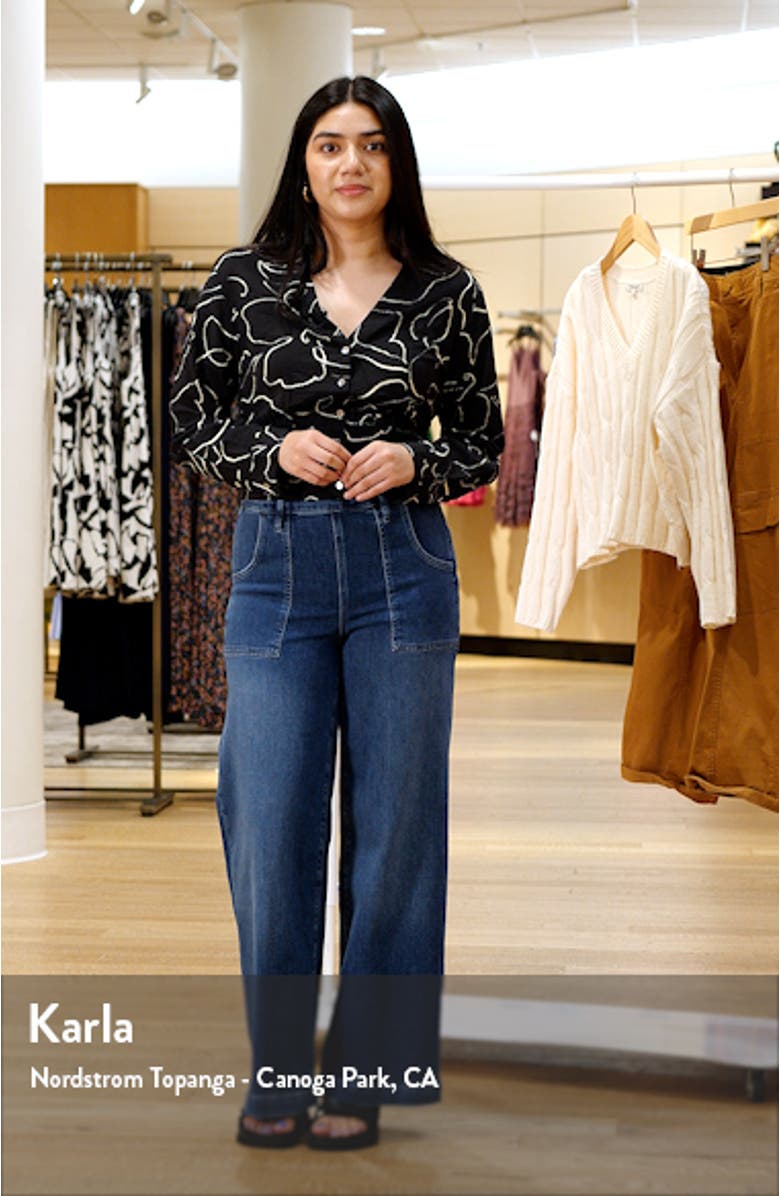 Lusterweave V-Neck Button-Front Shirt, sales video thumbnail