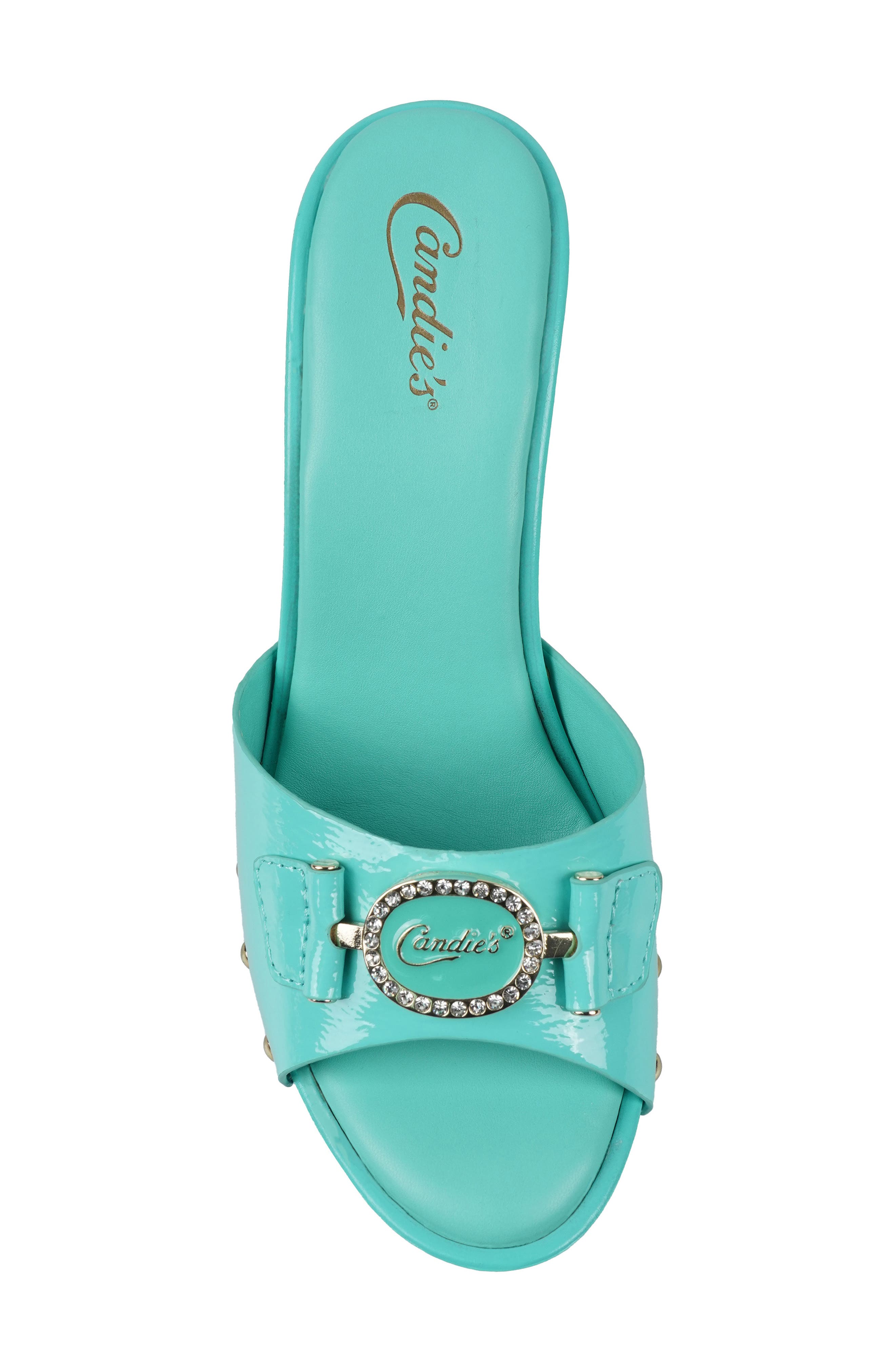Candie's Lorenna Platform Sandal, Alternate, color, Green