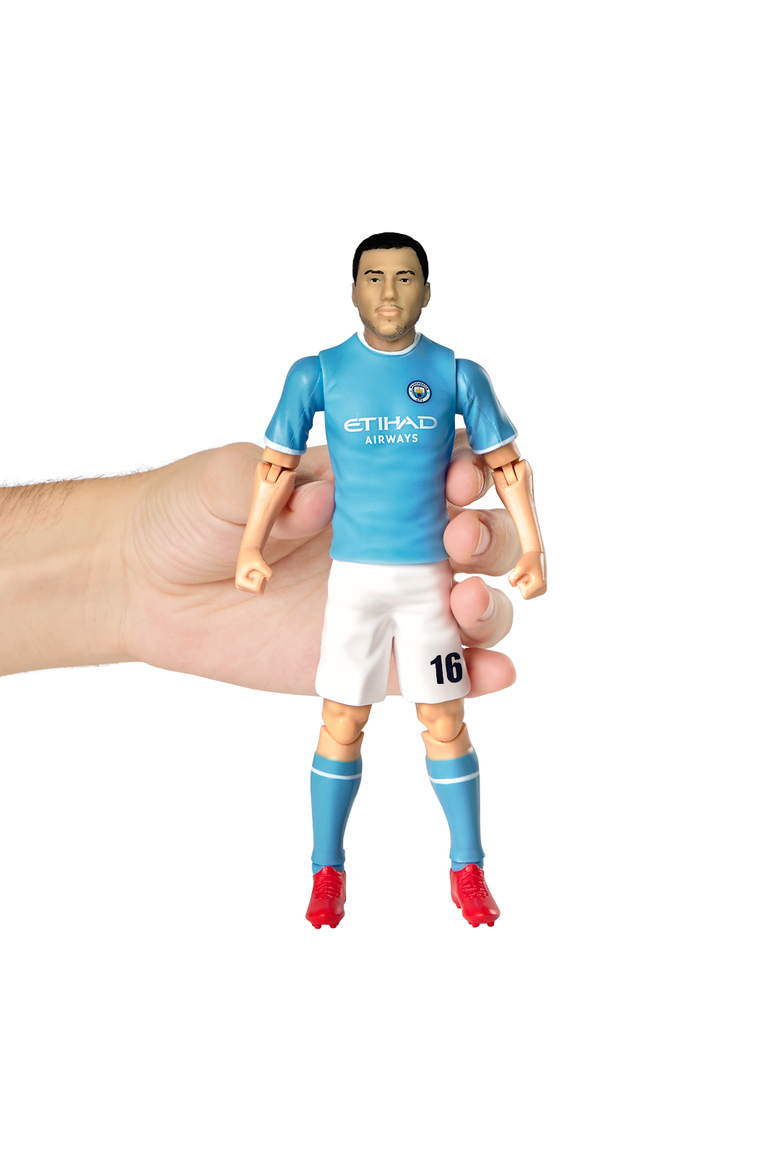 Sockers Manchester City F.C. Rodrigo "Rodri" Hernández Cascante 8" Soccer Action Figure, Alternate, color, Blue