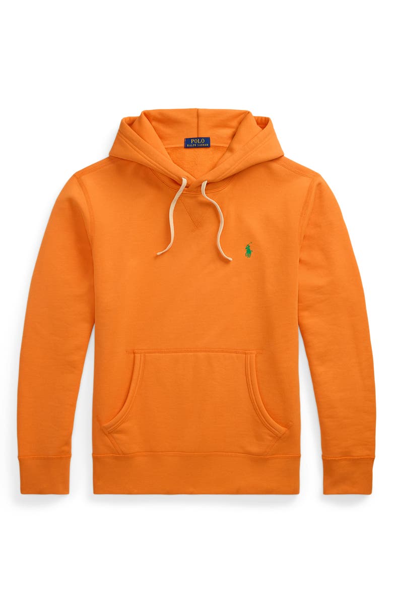 Polo Ralph Lauren Cotton Blend Fleece Hoodie, Alternate, color, Bedford Orange