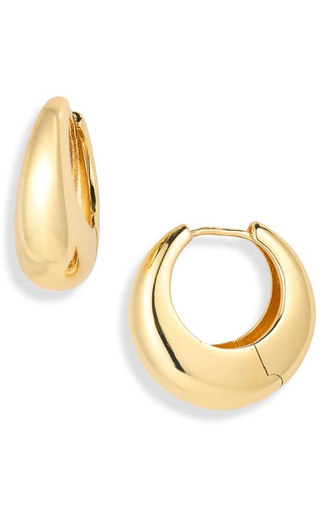 Demi-Fine Bold Huggie Hoop Earrings