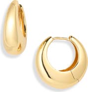 NORDSTROM RACK Demi-Fine Bold Huggie Hoop Earrings