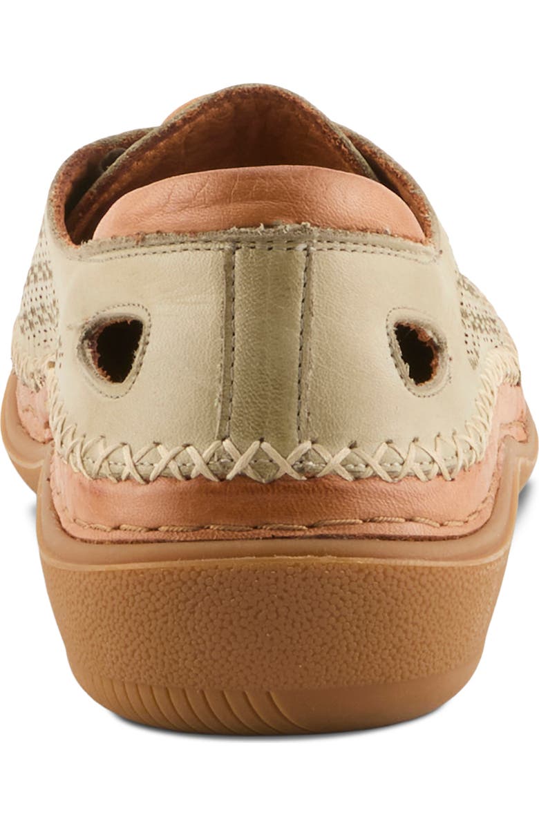 Spring Step Janell Laser Cut Sneaker, Alternate, color, Sage Green