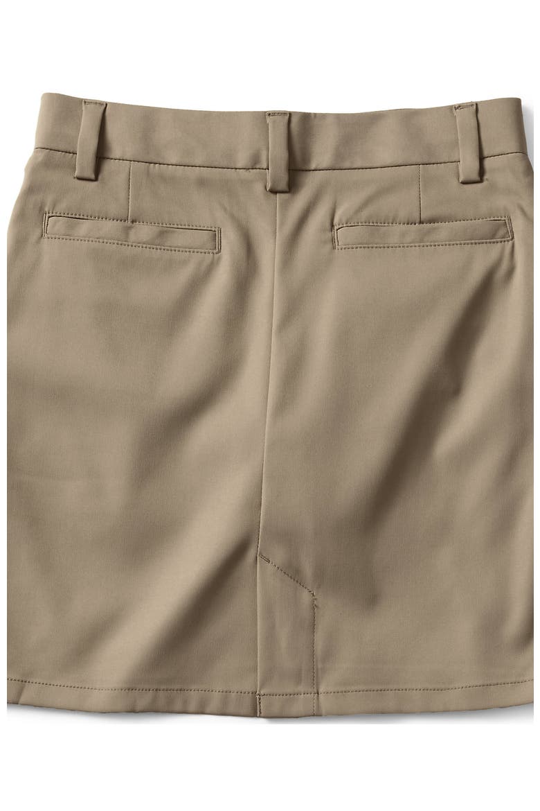School Uniform Girls Active Chino Skort Top of the Knee, Alternate, color, Tan