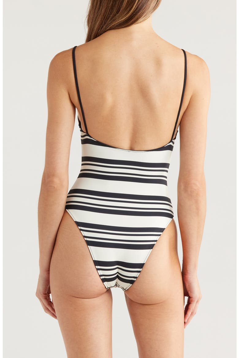 The Renna Reversible One-Piece Swimsuit, Alternate, color, NOIR