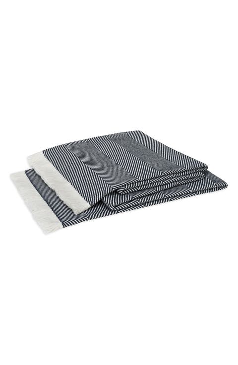Leo Fringed Throw Blanket