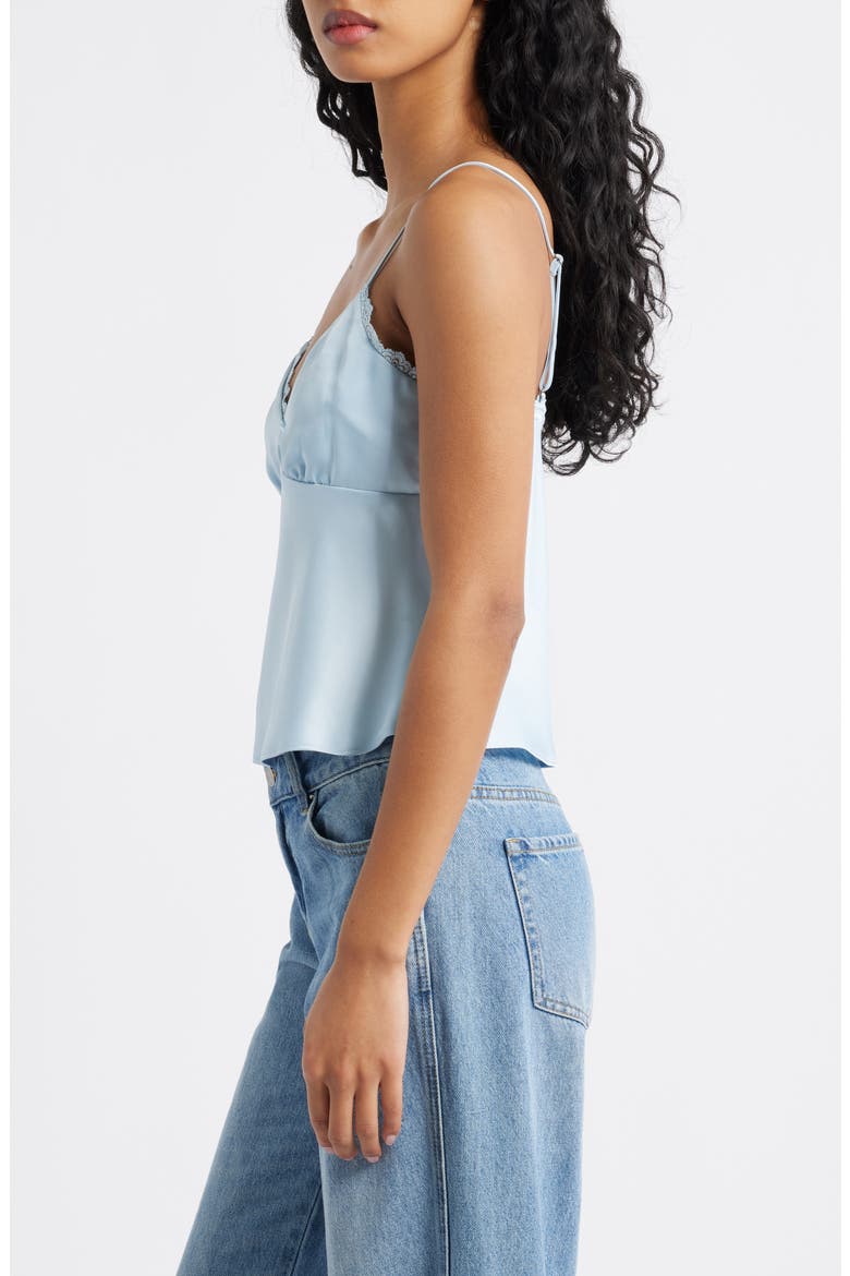 Lace Trim Camisole, Alternate, color, BLUE SKYRIDE