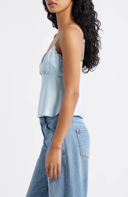 Bp. Lace Trim Camisole In Blue