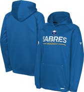 FANATICS Youth Fanatics Royal Buffalo Sabres Authentic Pro Rink Raglan Hoodie