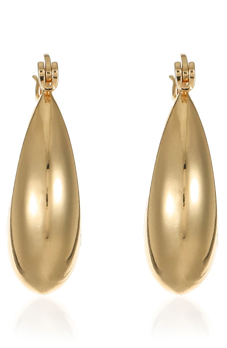 Ettika Chunky Hoop Earrings, Alternate, color, Gold