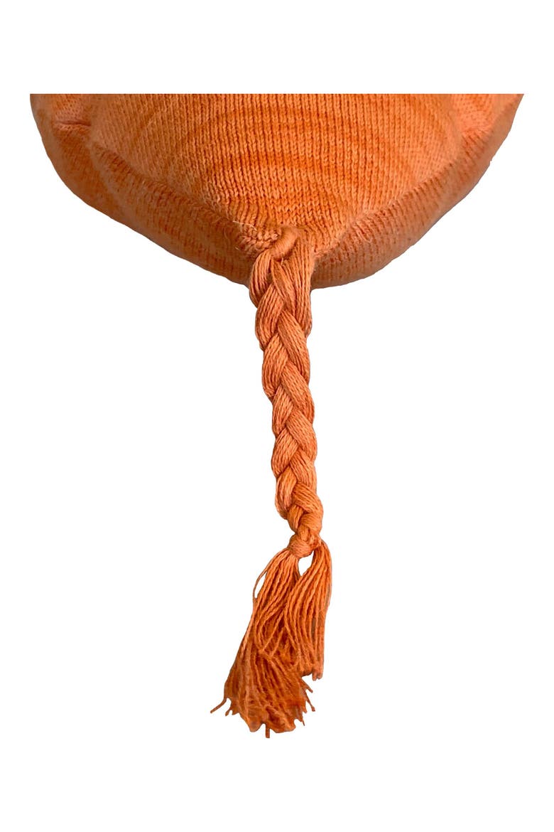 Cathy the Carrot Knit Accent Pillow, Alternate, color, DARK GREEN ORANGE SALMON