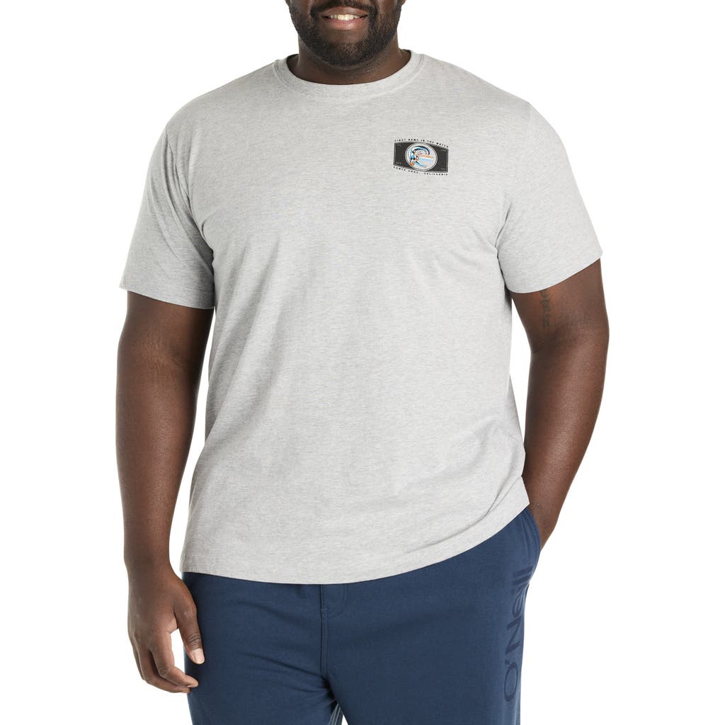 O'neill Big & Tall Forever Graphic Tee In Heather Grey