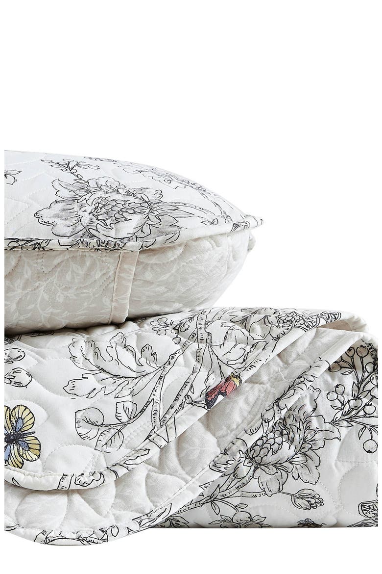 Bayberry Quilt & Sham Set, Alternate, color, OFF-WHITE
