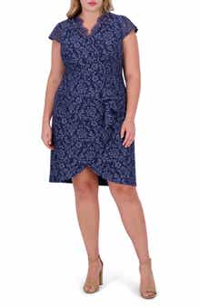 Vince Camuto Scallop Ruffle Sheath Dress