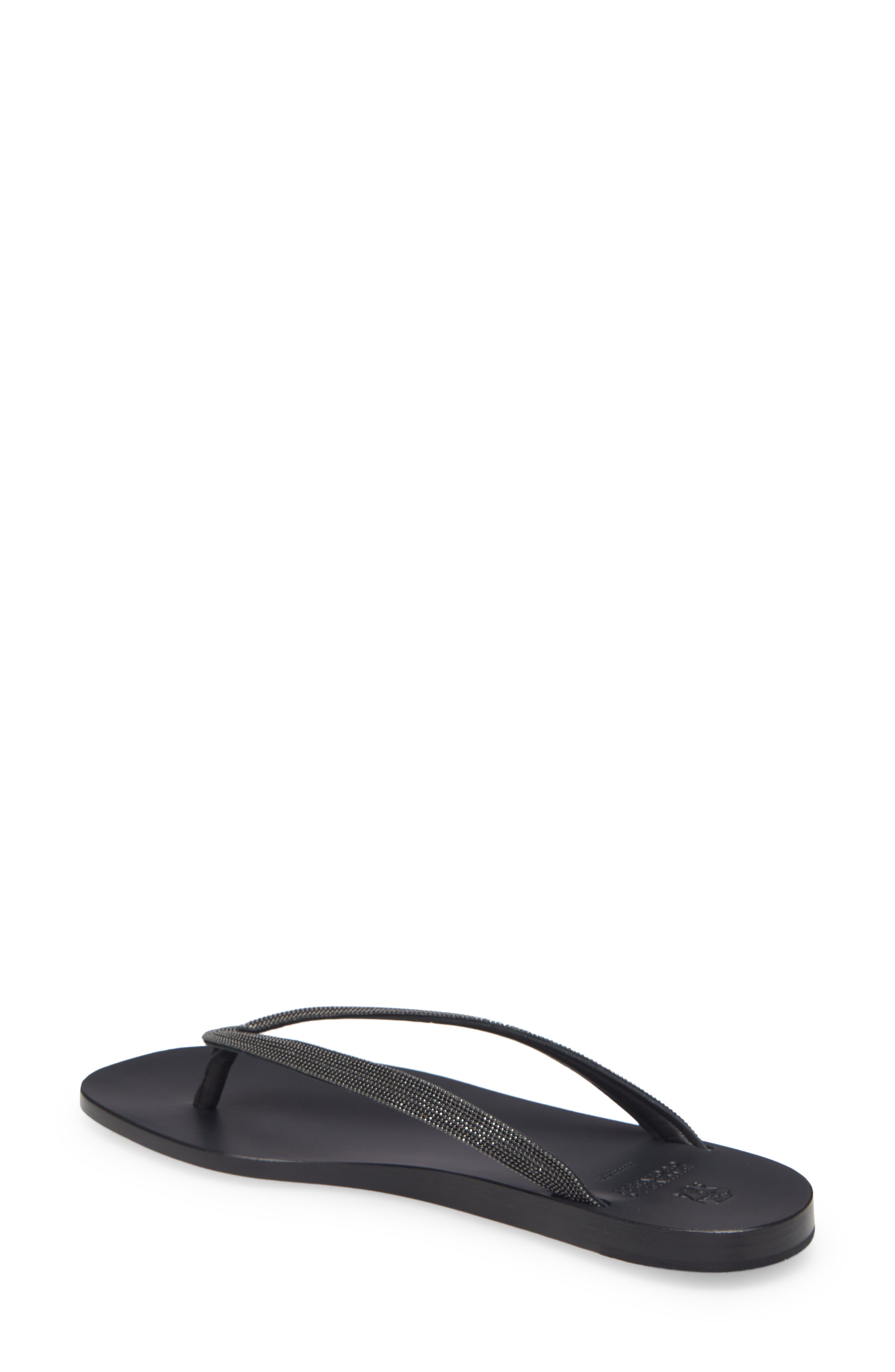 Brunello Cucinelli Monili Flip Flop, Alternate, color, 