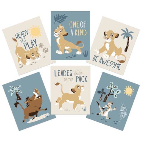 Disney Baby Lion King Unframed Wall Art - Simba/Timon/Pumba