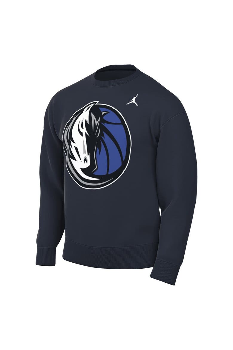 Men's Jordan Brand Navy Dallas Mavericks Statement Edition Sweatshirt, Alternate, color, Navy