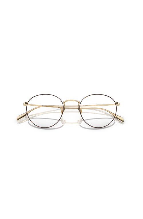 Oliver Peoples 47mm Phantos Optical Glasses In Gold