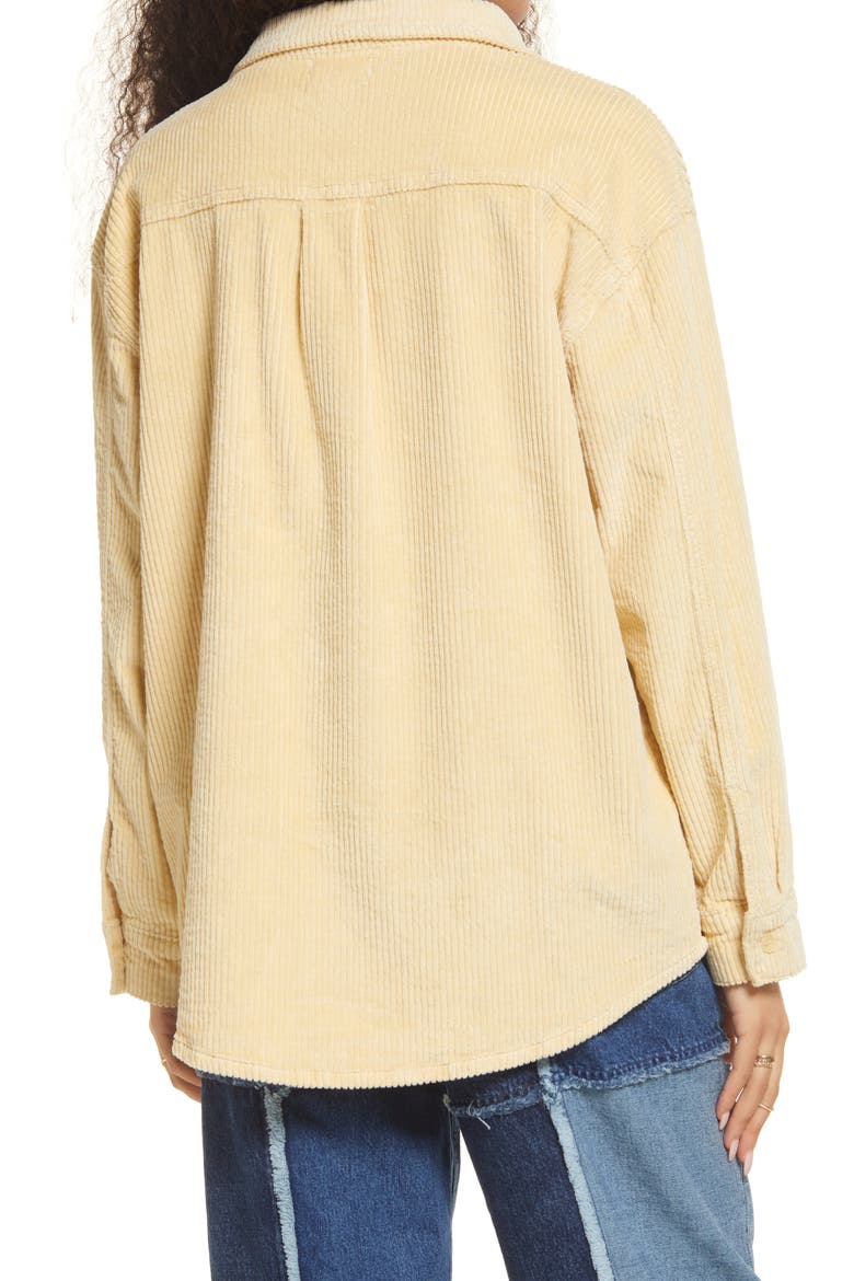 Corduroy Shirt Jacket, Alternate, color, TAN BOULDER