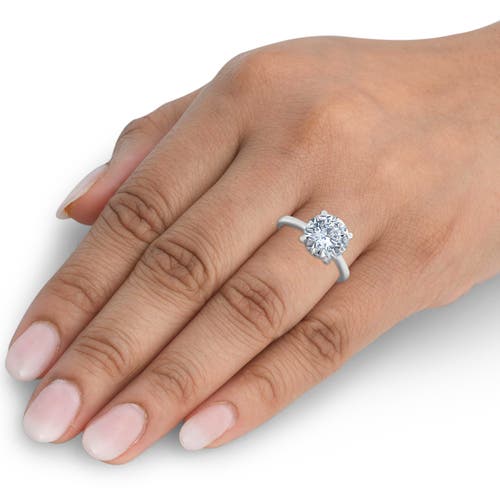 Bliss Diamond 4ct Solitaire Moissanite Engagement Ring 14k Gold 10mm