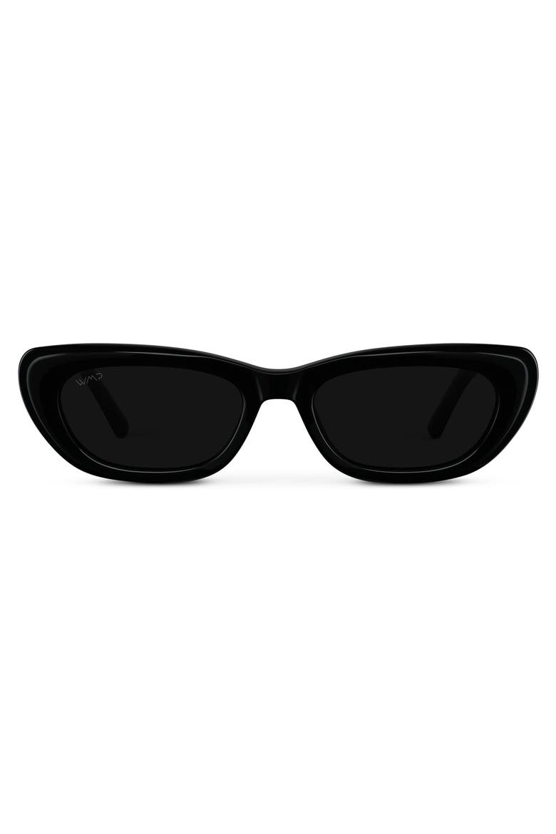 Quinn - 52mm Classic Cat-Eye Sunglasses, Main, color, Black