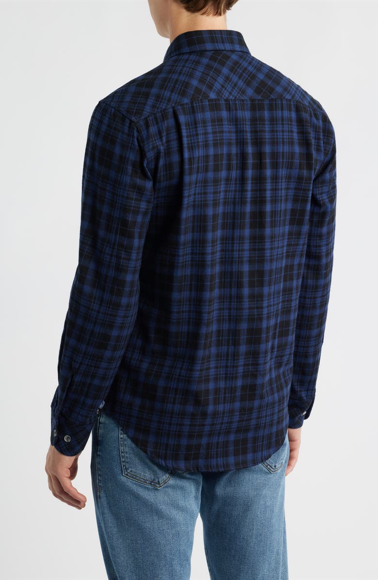 James Campbell Ysabel Modern Fit Plaid Cotton Button-Up Shirt, Alternate, color, Blue