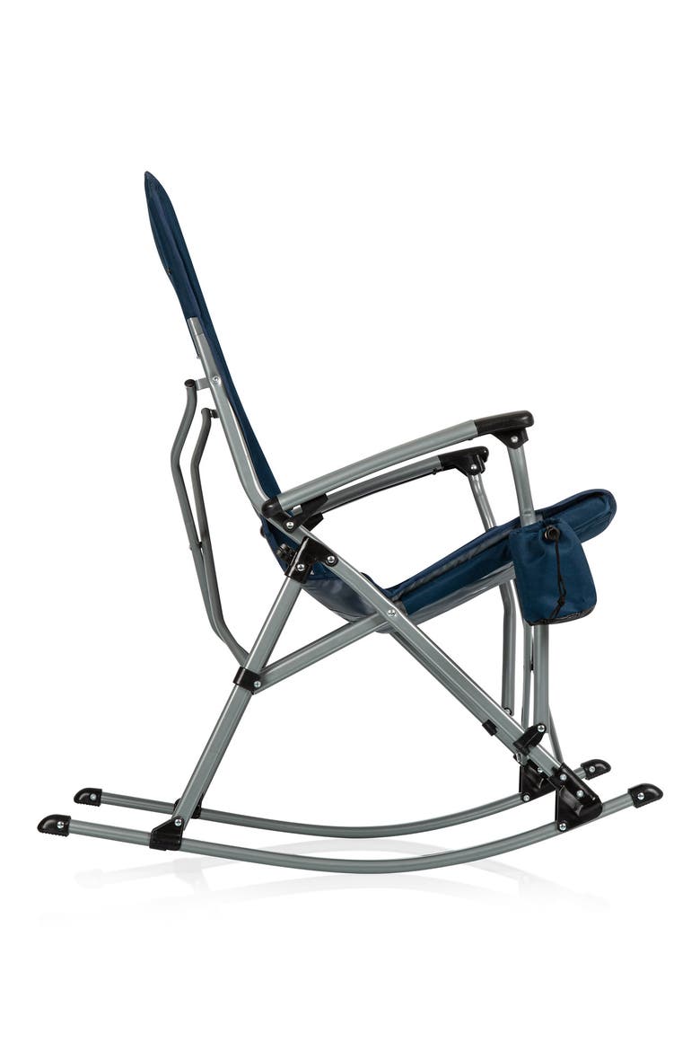 Outdoor Navy Rocking Camp Chair, Alternate, color, BLUE