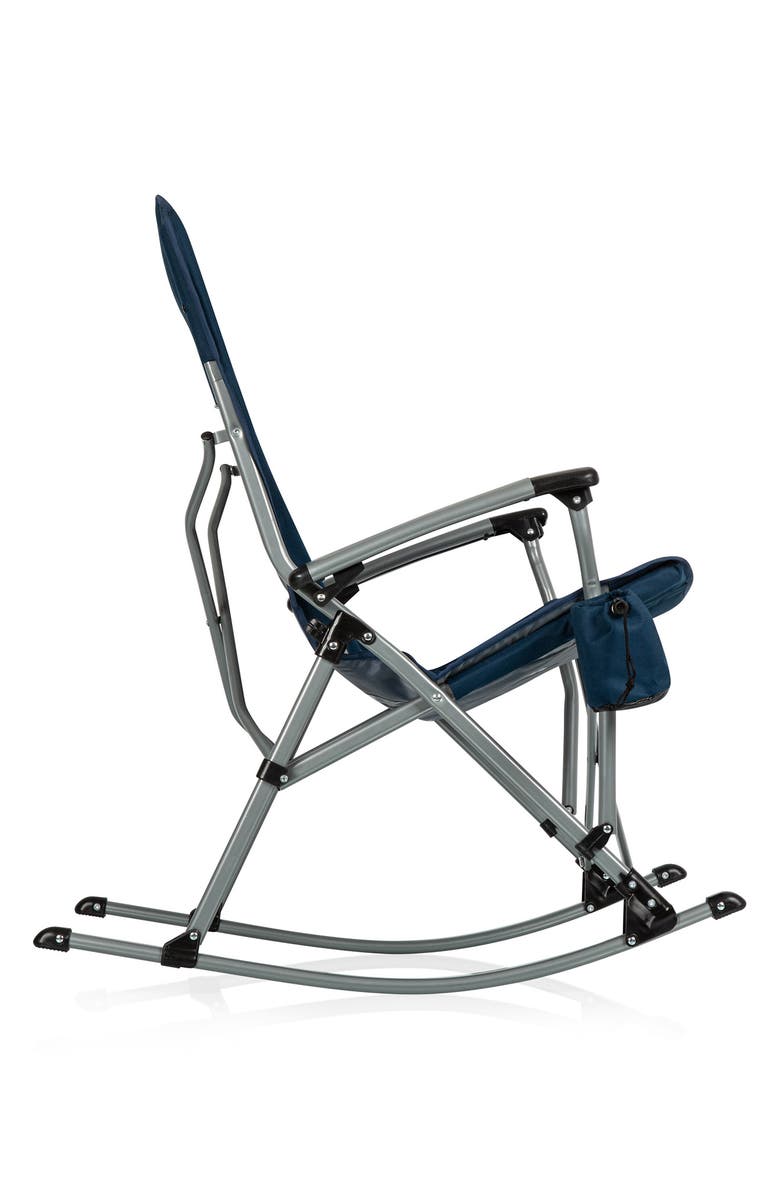 Picnic Time Outdoor Navy Rocking Camp Chair, Alternate, color, Blue