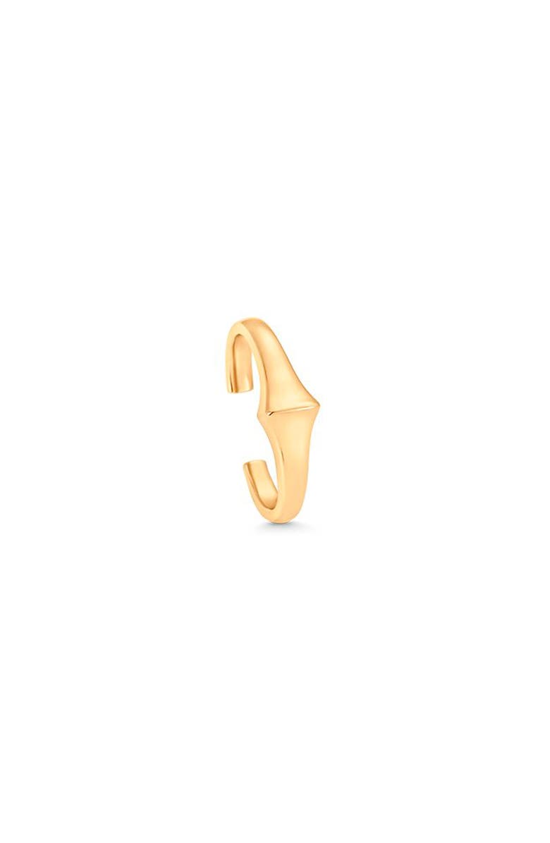 Sara Weinstock Lucia Single Solid Ear Cuff, Main, color, Yellow Gold