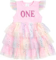 Sweet Wink First Birthday Girl Fairy Dust Short Sleeve Tutu Dress