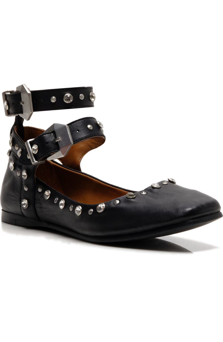 Free People Mystic Diamante Ankle Strap Flat, Main, color,