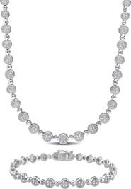 DELMAR Diamond Tennis Necklace & Bracelet Set - 1.5ct.