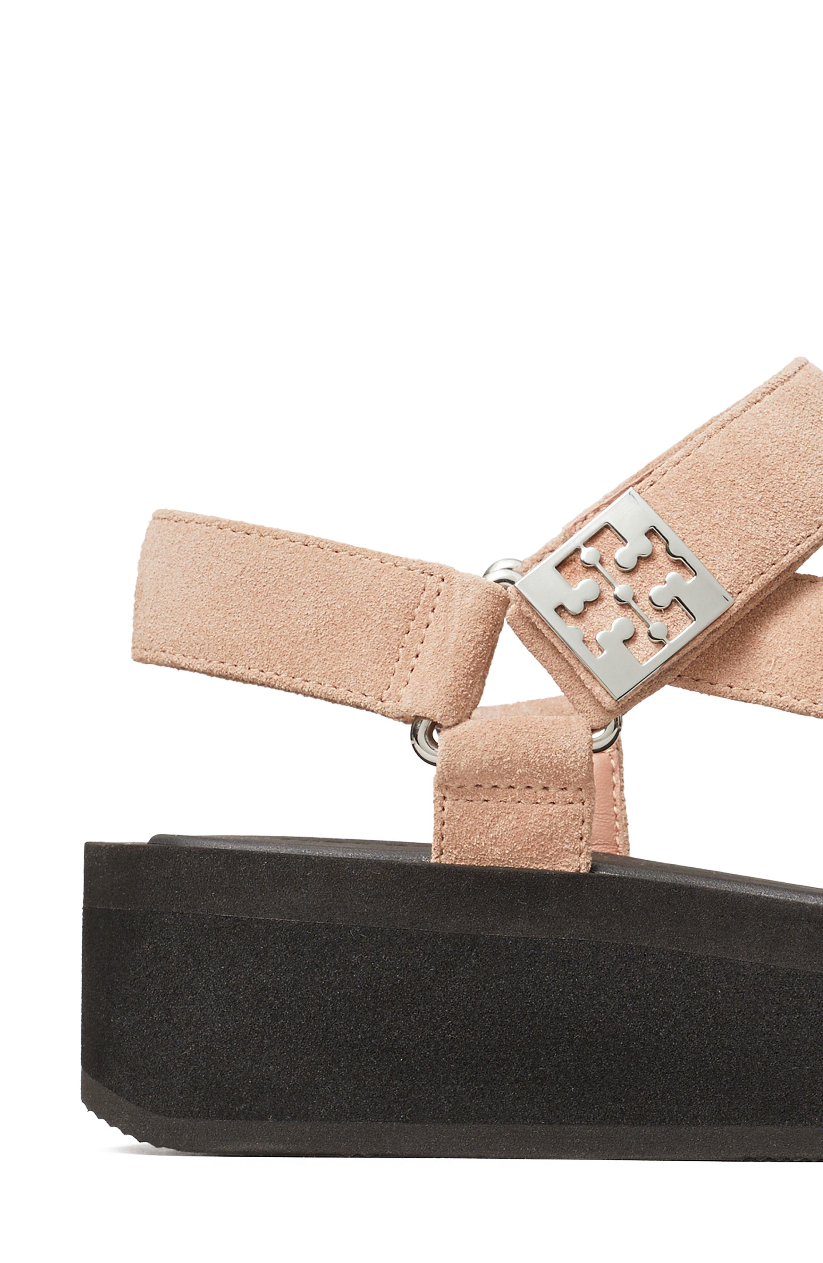 Mellow Platform Sandal, Alternate, color, MALVA / PERFECT BLACK / SILVER