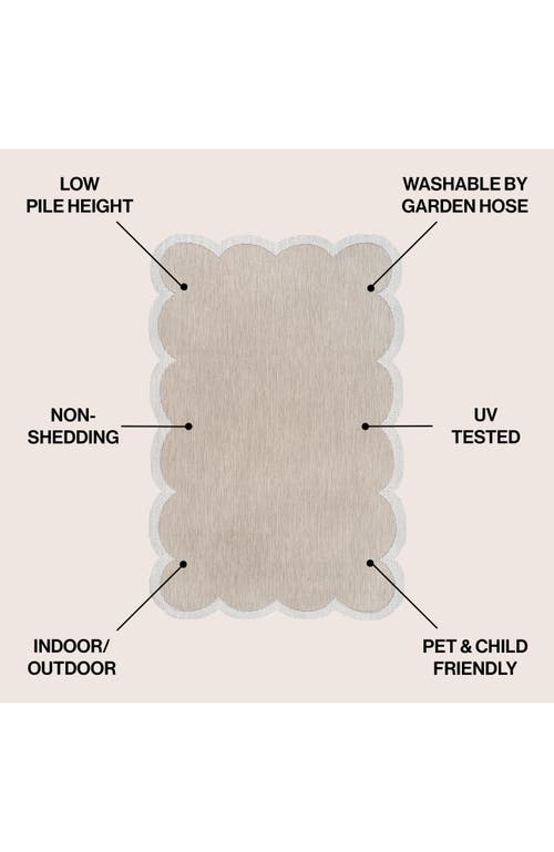 Jonathan Y Alice Classic Cottage Two-tone Scalloped Indoor/outdoor Shaped Area Rug