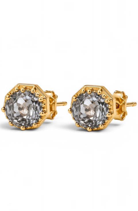 Foundry Georgian Rose Collet Earrings