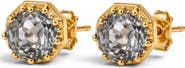 NATIVE GEM Foundry Georgian Rose Collet Earrings