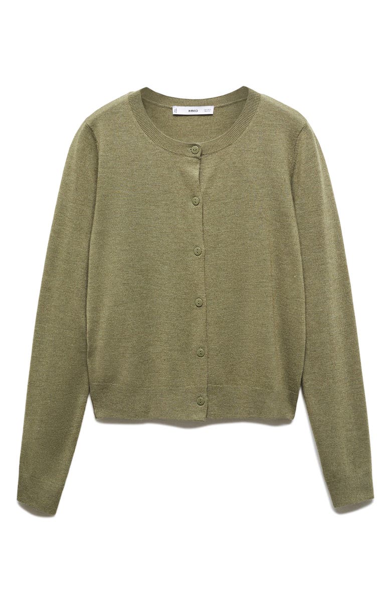MANGO Button-Up Cardigan, Alternate, color,
