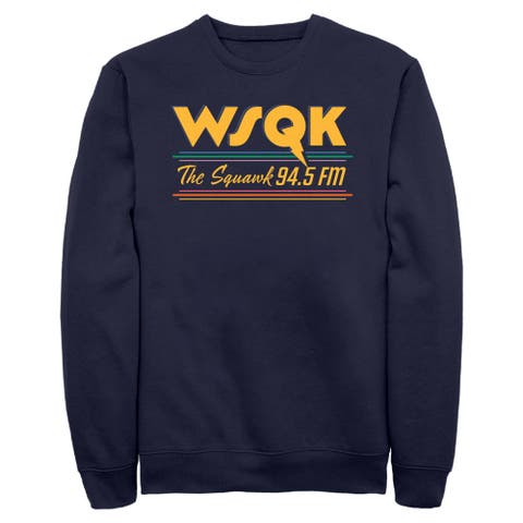 Men's Stranger Things Vintage Radio The Squawk WSQK  Sweatshirt