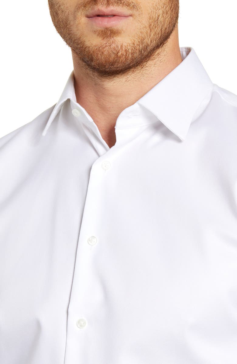 Nordstrom Traditional Fit Non-Iron Solid Stretch Dress Shirt, Alternate, color, 
