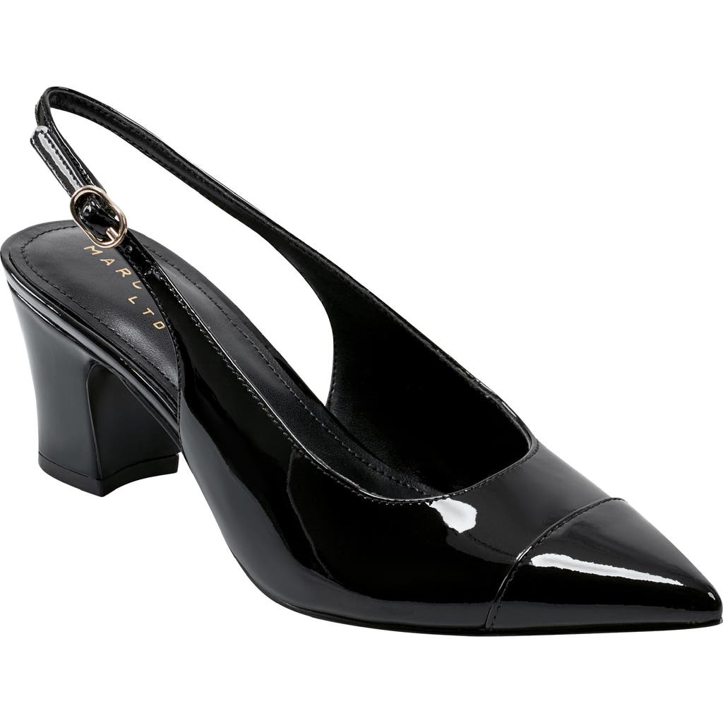 Marc Fisher Ltd Blakeley Slingback Pointed Toe Pump In Black