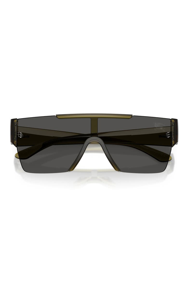 138mm Shield Sunglasses, Alternate, color, GREEN / DARK GREY