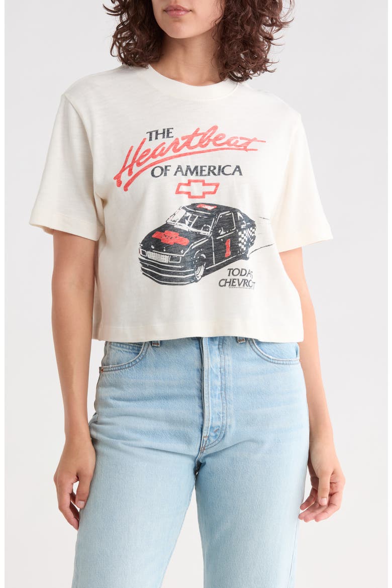 Chevy Heartbeat of America Graphic Tee, Main, color, VINTAGE WHITE