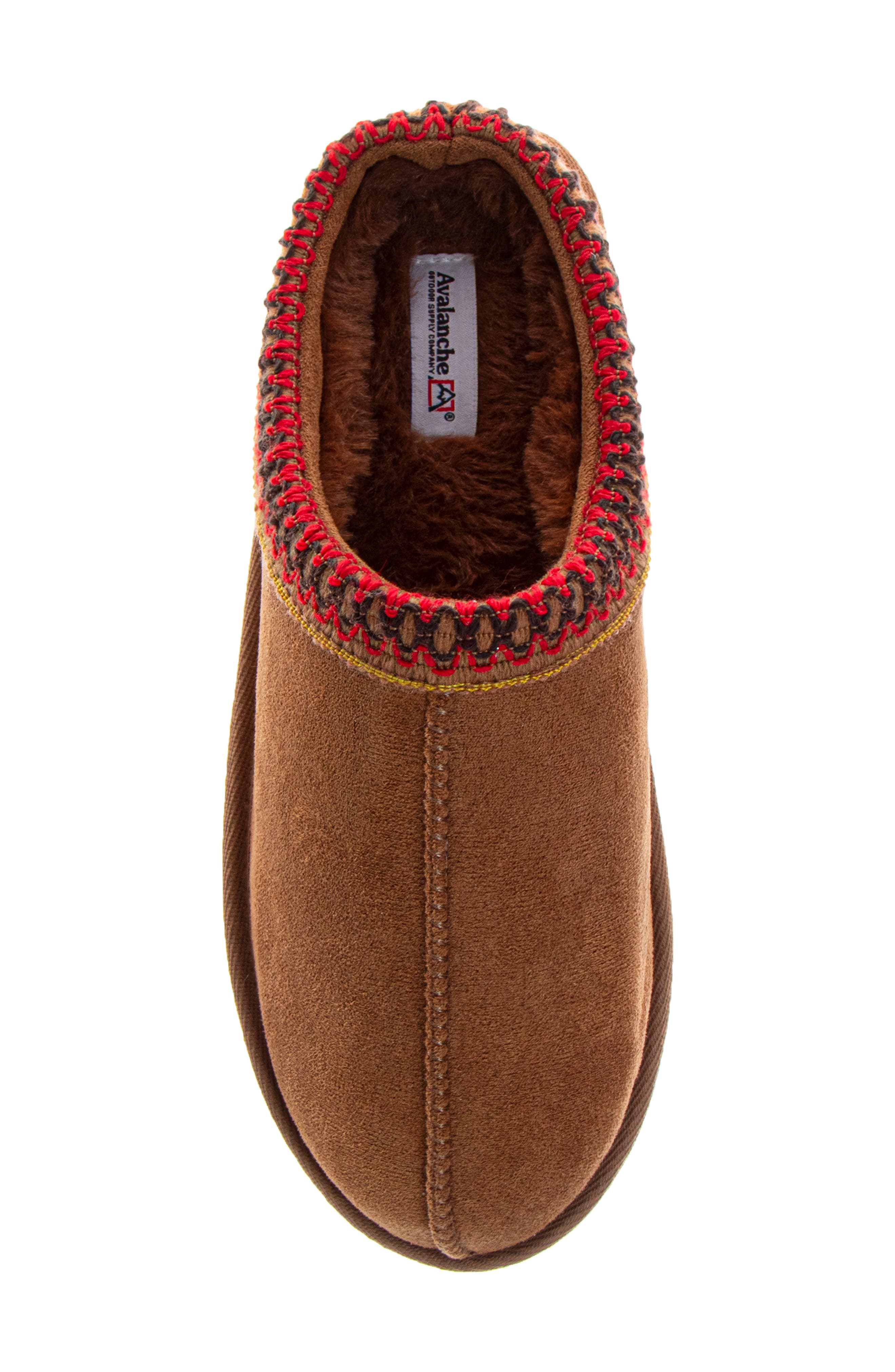 JOSMO Faux Fur Lined Slipper, Alternate, color, Chestnut