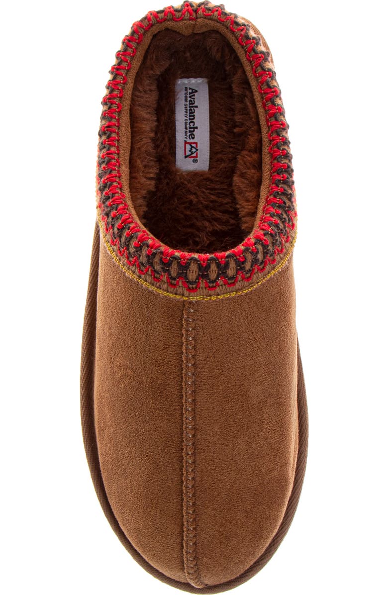 JOSMO Faux Fur Lined Slipper, Alternate, color, Chestnut