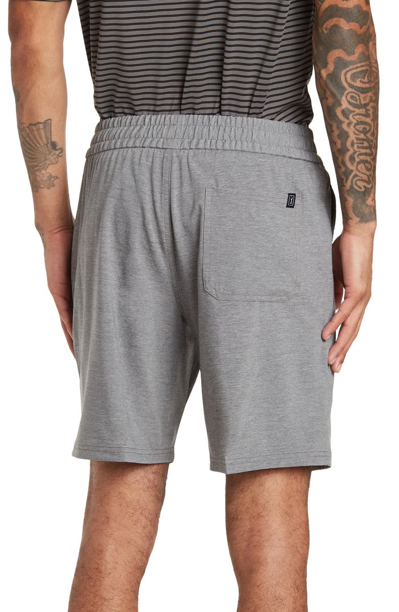 PGA TOUR 8" Pull-On Shorts, Alternate, color, Grey Heather