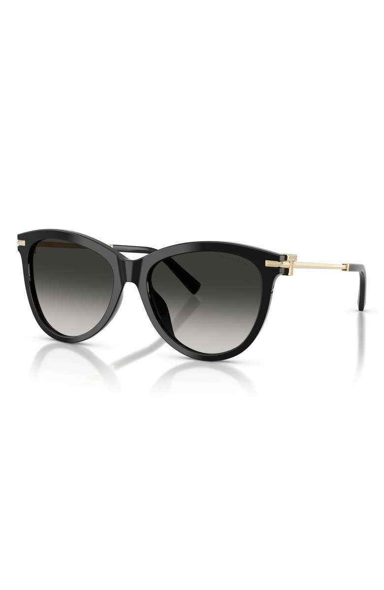 Tiffany & Co. 57mm Gradient Phantos Sunglasses, Alternate, color, Black / Grey Gradient