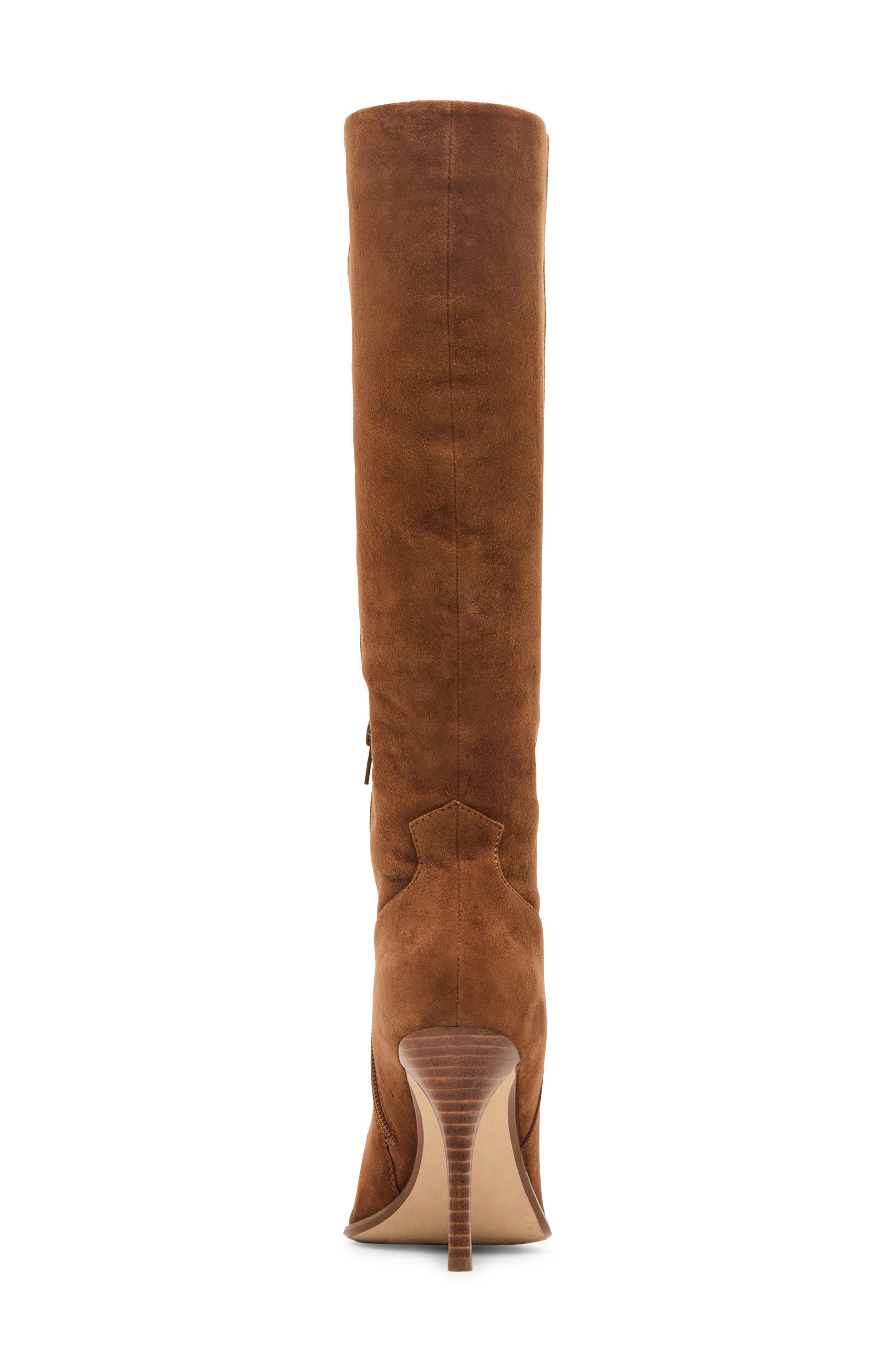 Steve Madden Wescot Knee High Boot, Alternate, color, Chestnut Suede